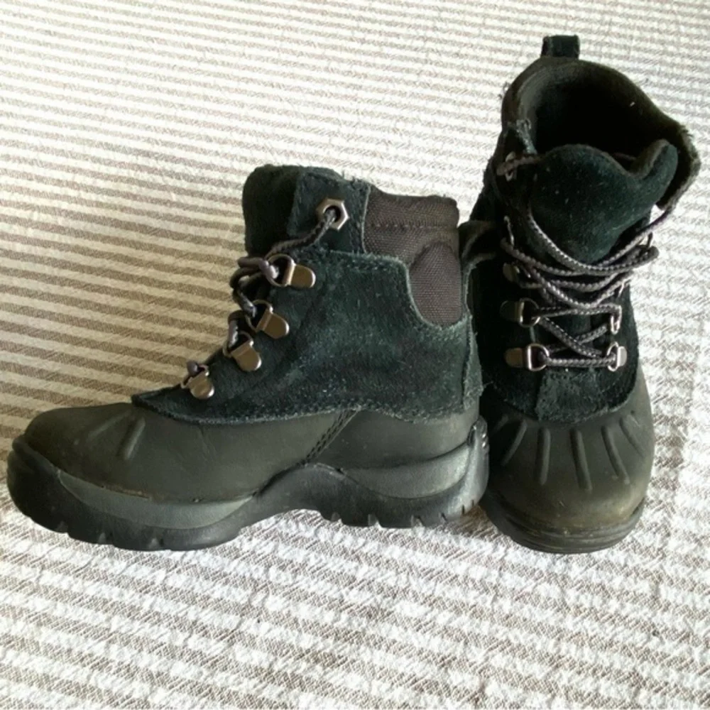🚘*CLEARANCE*🚘 TIMBERLAND Black Suede Leather Hiking Boots Gorpcore Toddler 6